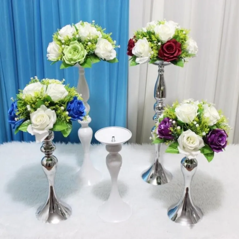 New Arrival Wedding Decoration Mermaid Guide Candlestick Metal Flower Rack T Station Road Lead Home Decor Vase 10 Pcs