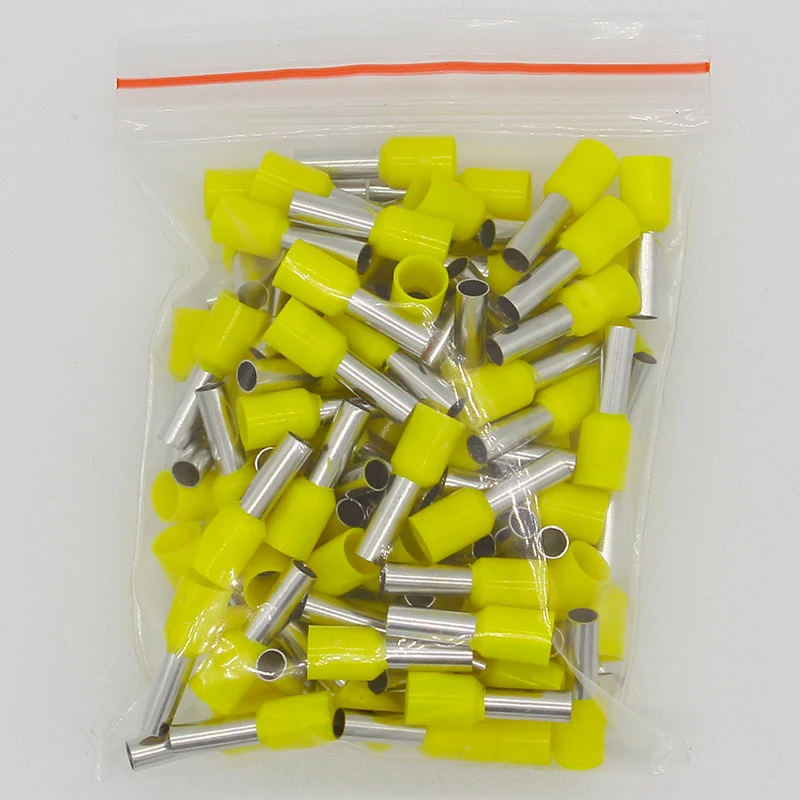 E4009 Tube insulating terminals 4MM2 100PCS/Pack Cable Wire Connector Insulated Insulating Crimp Terminal Connector E-