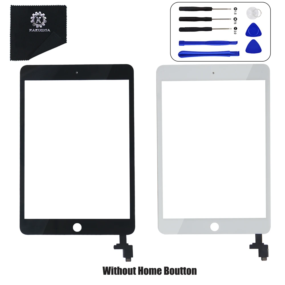 

New for iPad Mini3 Touch Screen Digitizer and Home Button Front Glass Display Touch Panel Replacement ipad mini 3 A1599 A1600