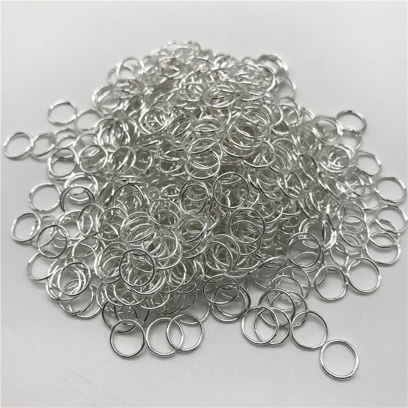 4mm 6mm 8mm 10mm Metal Open Jump Rings Split Rings Connectors For Diy Jewelry Making