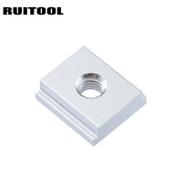 Ruitool M8 Miter Track Stop T Nut Aluminum Alloy Square T Slot Suitable Standard T-track For Miter Saw Miter Track Stop T track