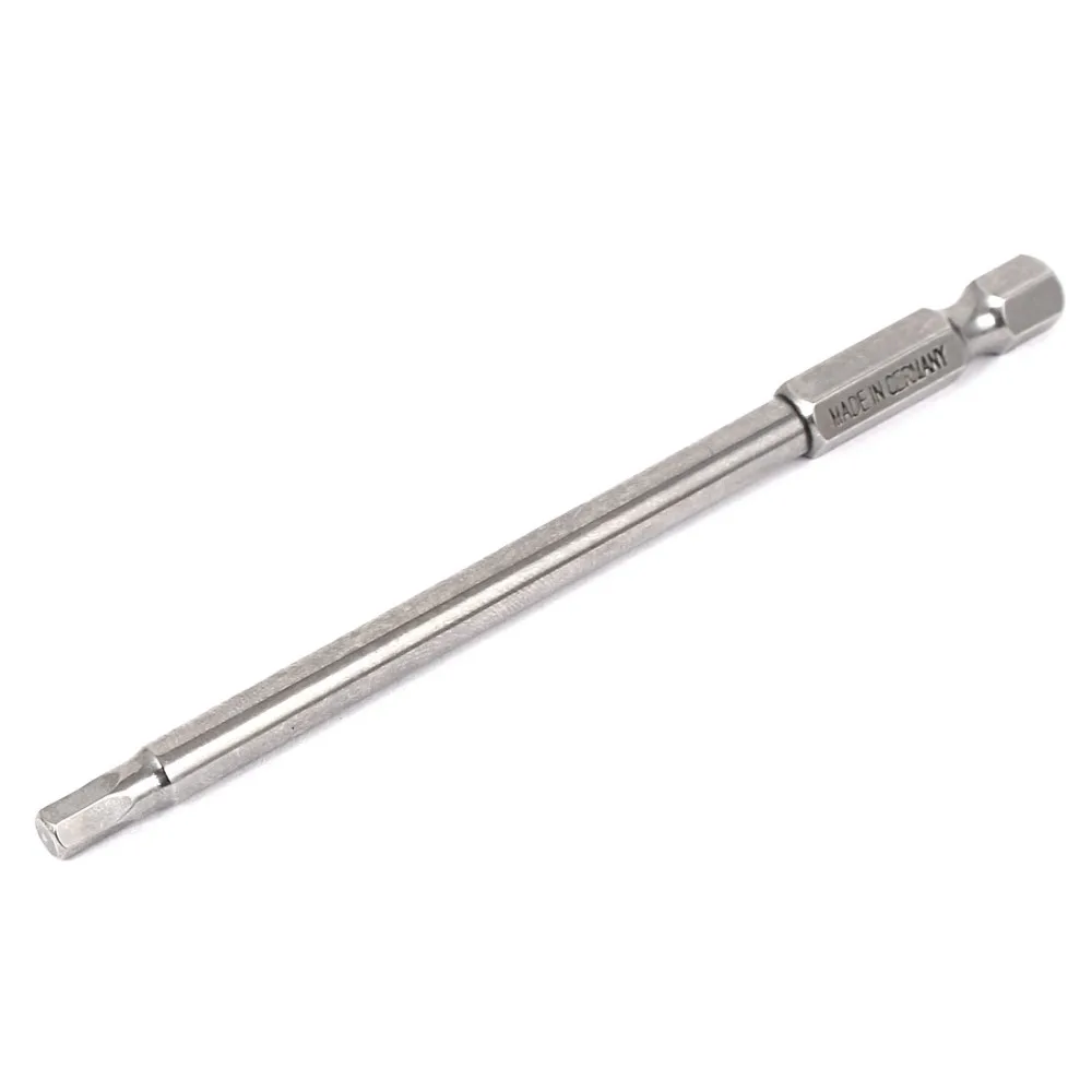 100mm 4mm Tip Hexagonal Magnetic Tip Hexagon Screwdriver Bits 1/4\