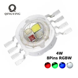 2PCS RGBW LED Diode 8 pin High Power LED 4W 8W 12W Colorful four core sources DIY molding LED Stage lights