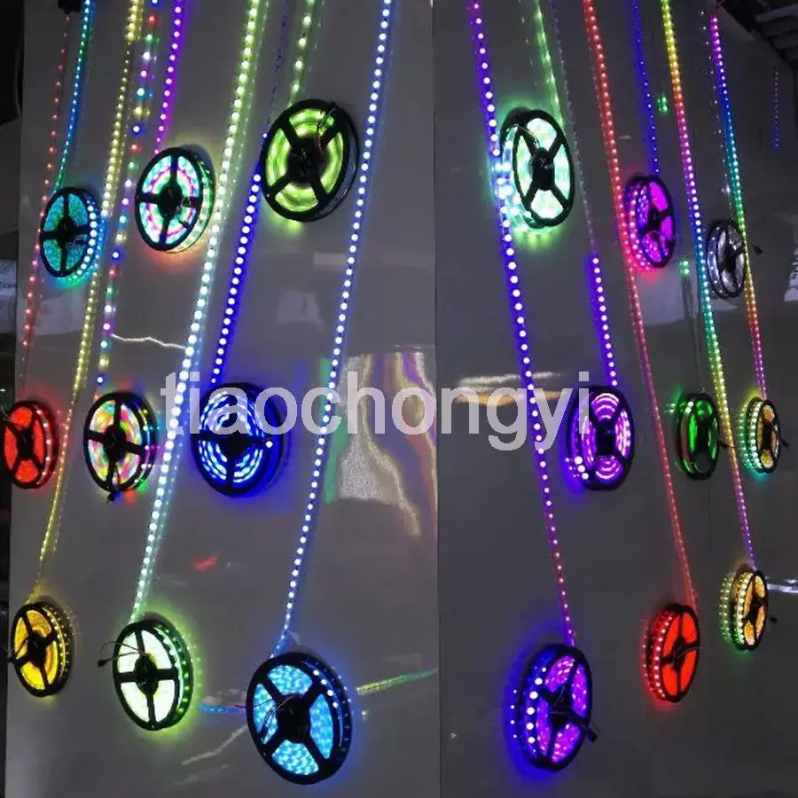 Tira de píxeles IP67 impermeable, 5M, 150LED WS2811 IC 5050RGB, 30LED/M DC12V, PCB blanco