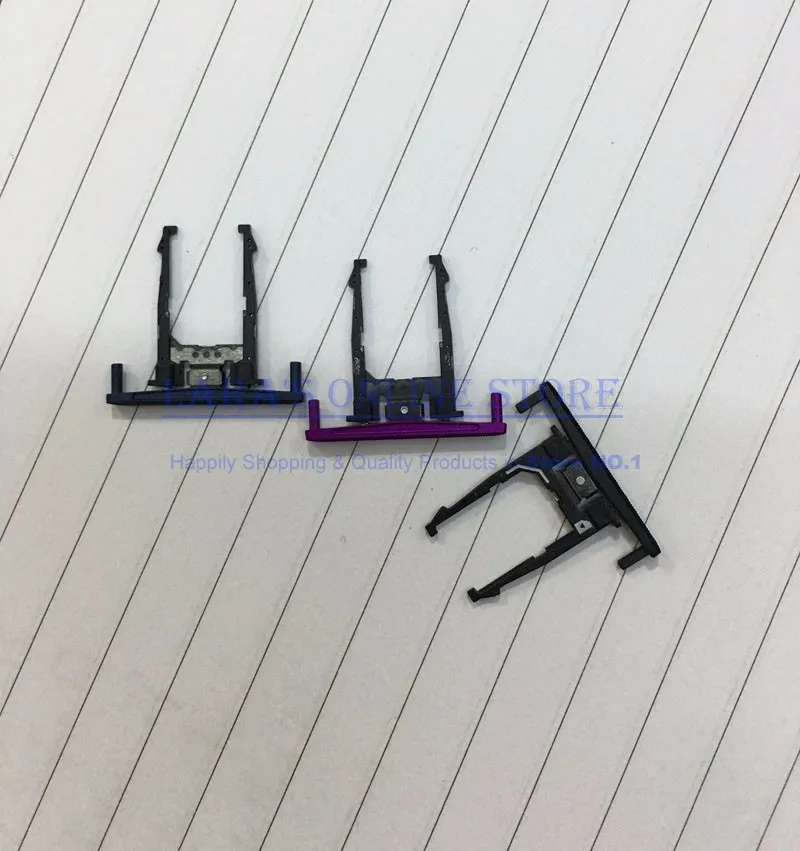 Piezas de reparación de soporte de bandeja de tarjeta Sim genuina para Motorola Droid Turbo XT1254, adaptador de ranura de bandeja Sim, reemplazo