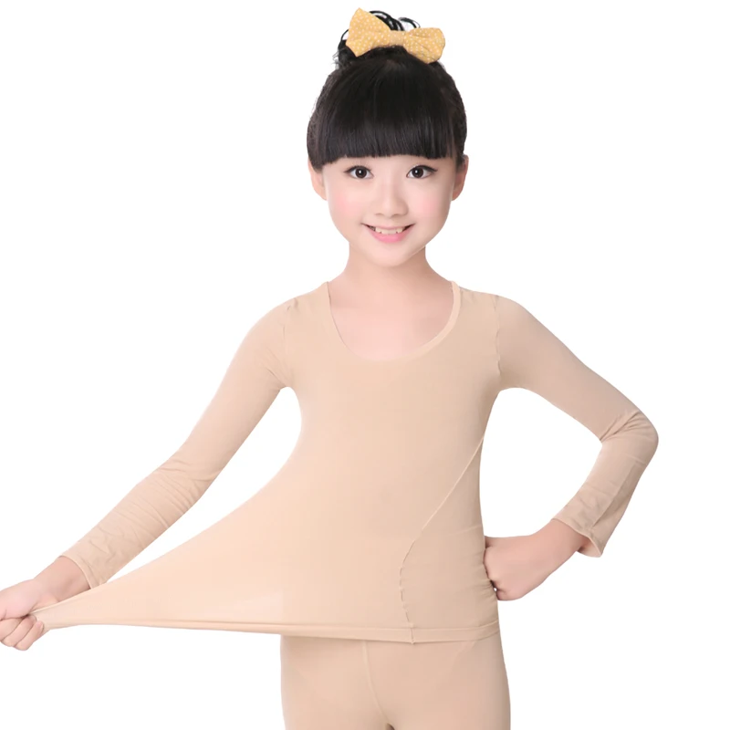 Manga comprida Skin Color Dance Underwear Suit, alta elasticidade ginástica Bodysuit, Ballet Dance, Crianças e Crianças, Adulto Nu, Novo