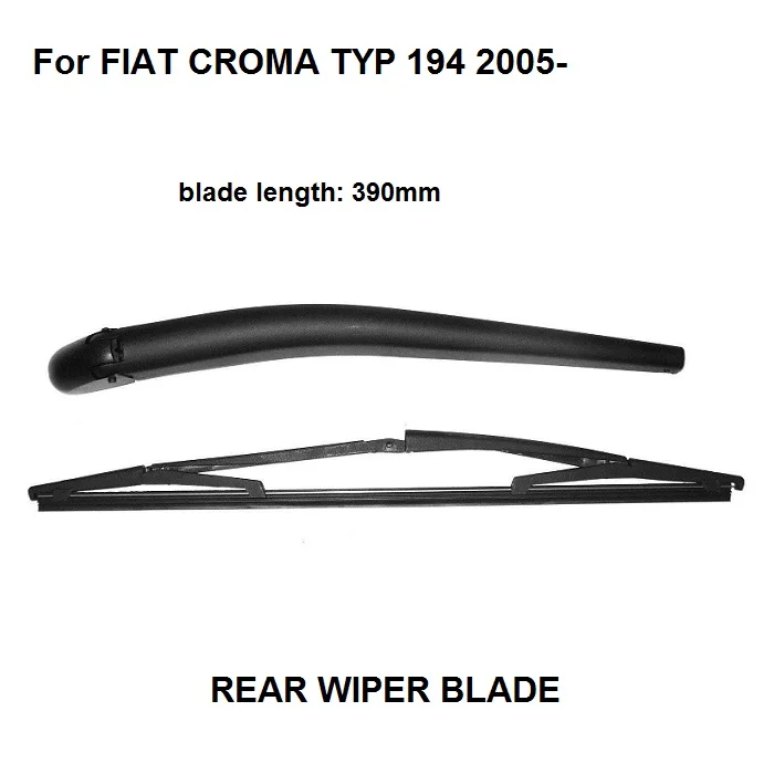 Car Accessories For FIAT CROMA 194 REAR WINDSHIELD WINDSCREEN WIPER ARM + BLADE 05-ONWARDS 360MM BLADE