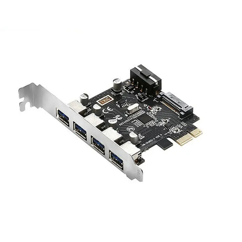 Adaptador de tarjeta elevadora para PC de escritorio, 4 puertos USB 3,0 a pci-e, PCI Express, PCIE