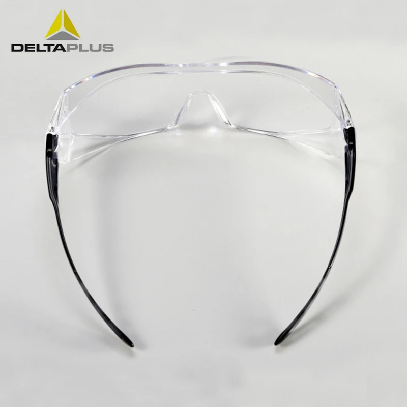 DELTAPLUS Safety Goggles Transparent Scratch Resistant Protective Glasses Dustproof Windproof Lab Anti-impact PC Lens Eyeglasses