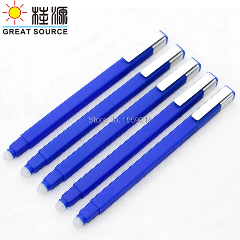 MQQ Gel Erasable Pen black ink 3 colors case with 2pcs tube  10PCS/LOT  high quality Free Shipping