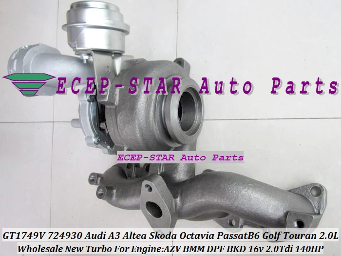 

bbb GT1749V 724930 724930-0004 03G253010J 03G253014H турбо для AUDI A3 Skoda Octavia для VW Passat B6 Golf Touran AZV BMM BKD