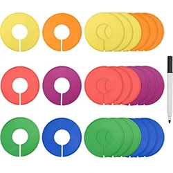 24pcs Wardrobe Dividers for Clothes, Colorful Plastic Size Divider for Sorting Clothes, DIY Size Marker Reusable Separators