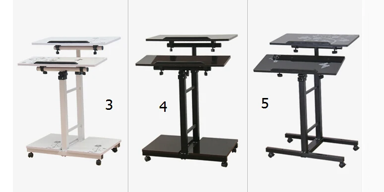 Stand Van Computer Bureau. Draaien De Desktop Computer Bureau. Eenvoudige Mobiele Lifting Notebook Computer Bureau