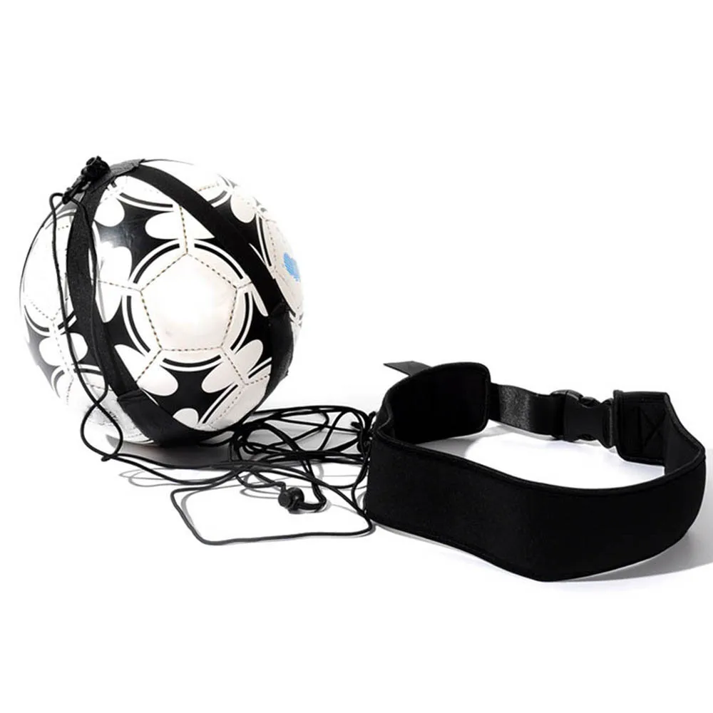 Patada fútbol entrenador entrenamiento de fútbol ayuda manos libres Solo práctica equipo con cinturón de cuerda elástica para los niños adultos Dropshipping. exclusivo.