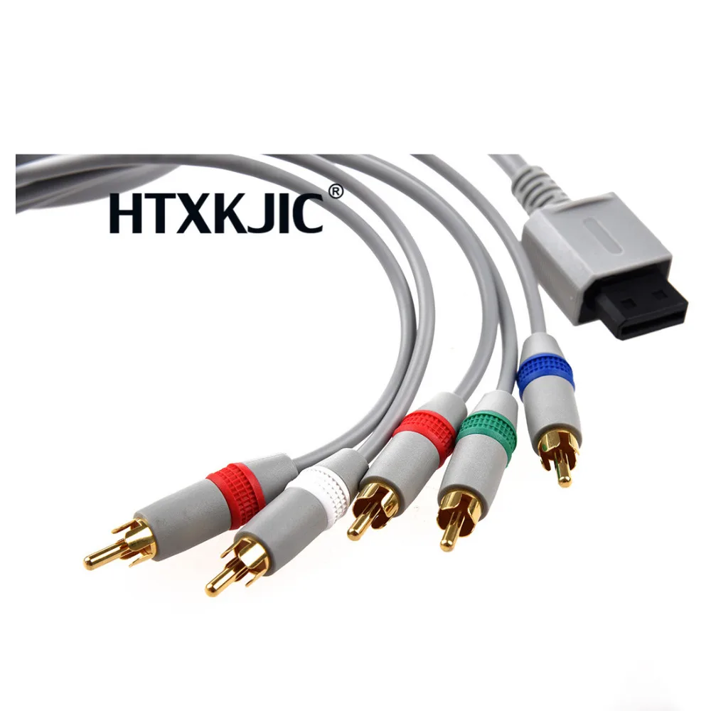 RCA YPbPr audio video สาย AV 1.7 เมตรสำหรับ Nintendo Wii 100 ชิ้น DHL หรือ EMS ฟรี