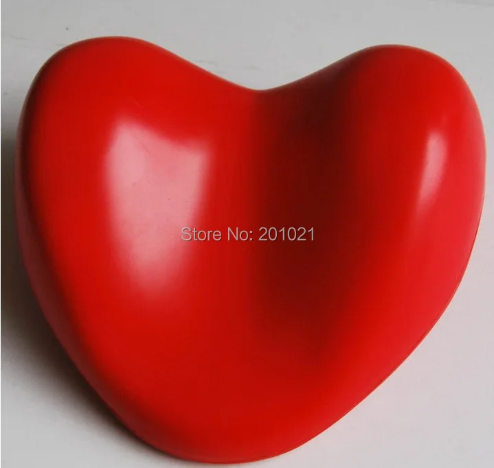 Heart-shaped Bath headrest Red color