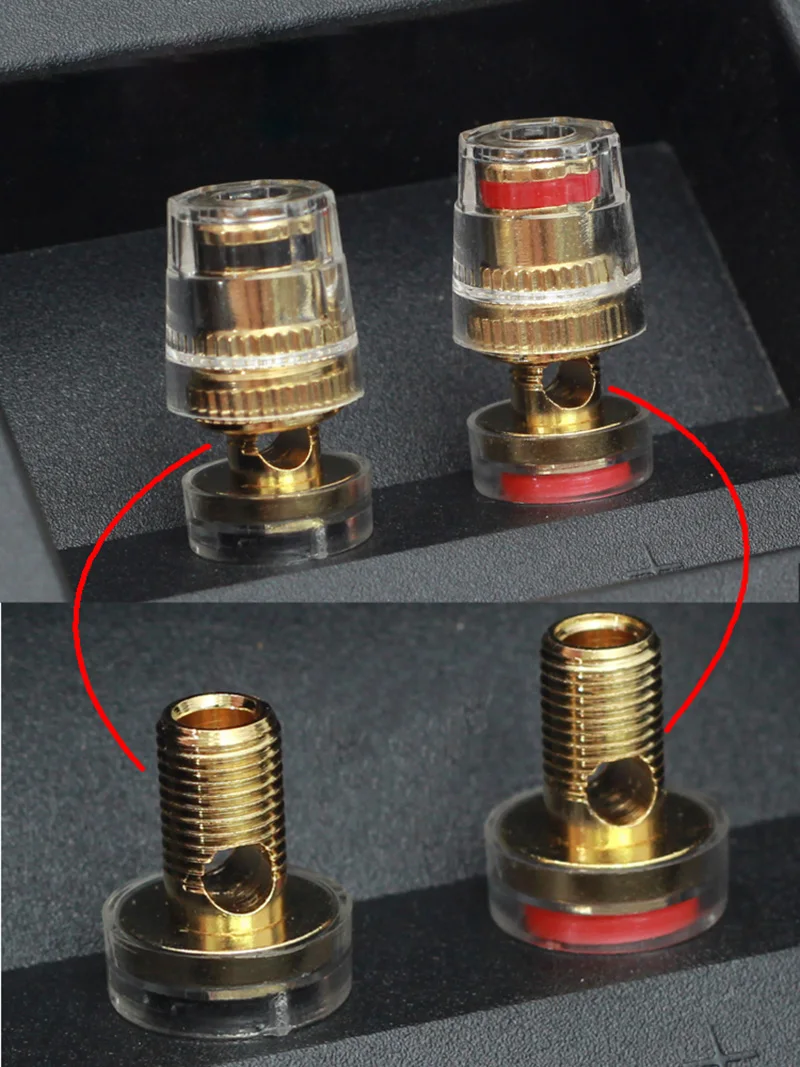 1 шт., медная Клеммная коробка для розеток типа «банан»