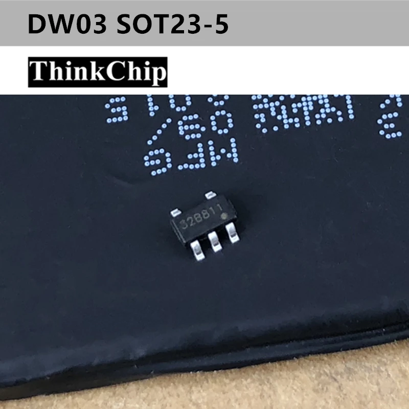 (20pcs) DW03D SOT23-5 DW03 SMD Lithium battery protection chip New original