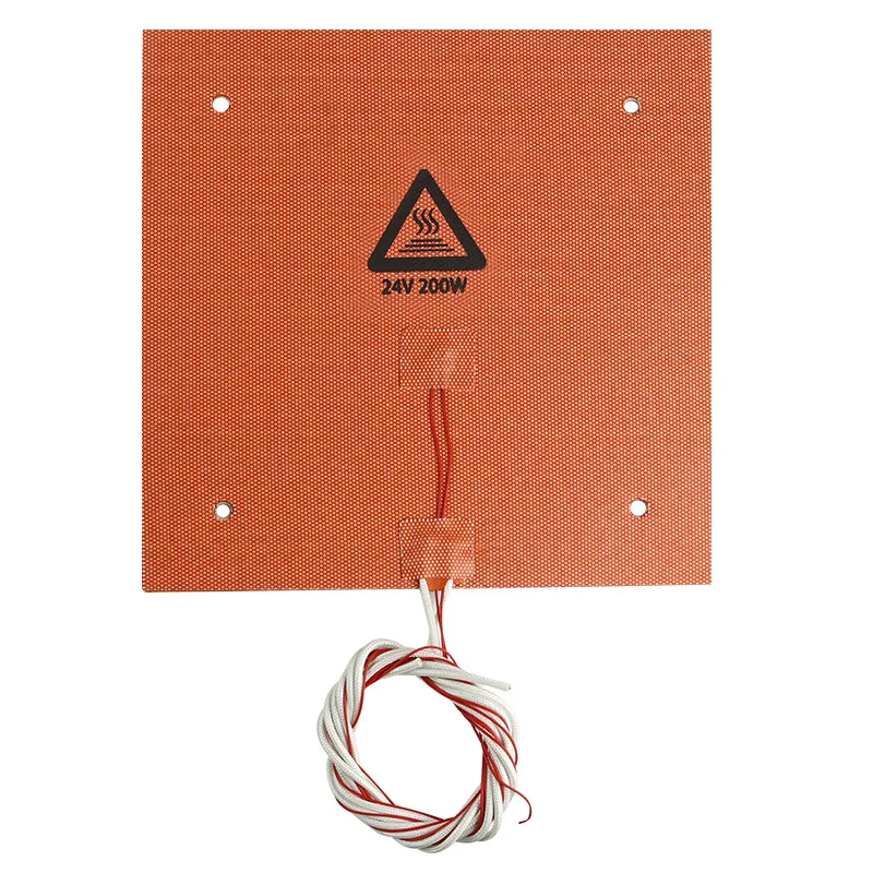 

High quality Ender-3 235*235mm 24V 200W Silicone Heater Pad 3M Adhesive upgrade For Ender 3 CR-20 3D Printer hotbed parts