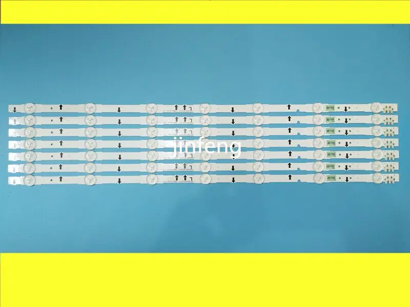 100%New 6 Pieces/lot LED backlight lamp strip for 32Inch TV panel CY-HH032AGLV2H D4GE-320DC0-R3 7LED 650mm