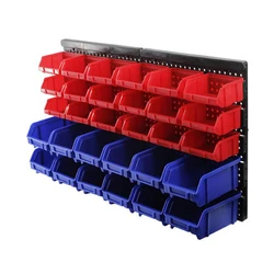 New Wall-mounted Box Tool Parts Garage Unit Shelving Organiser Antistatic Plastic Tool Parts Case ABS Thickened Bin Storage