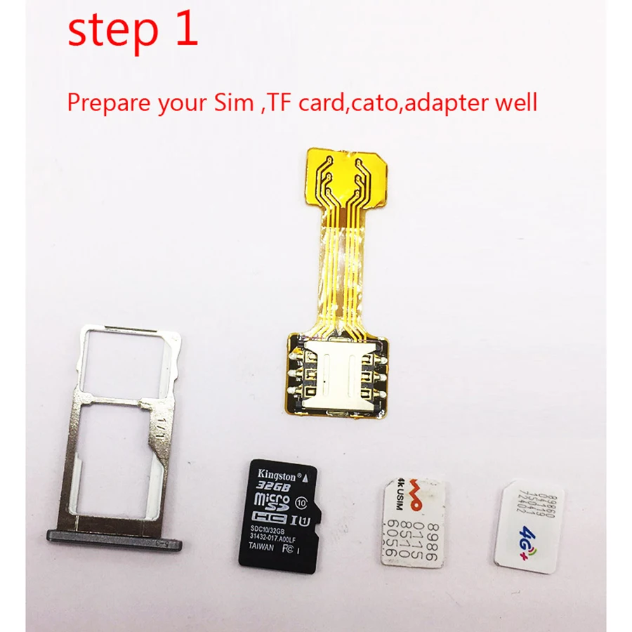 Hybrid Double Dual SIM Card Micro SD Adapter for Android Extender 2 Nano Micro SIM Adapter for Xiaomi Redmi for Samsung Phone