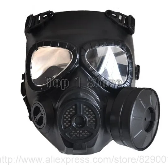 Safety & Survival  Tactical Skull Masks Resin Full Face fog fan Gas Masks Respirator Anti-fog Costume Cosplay Goggle