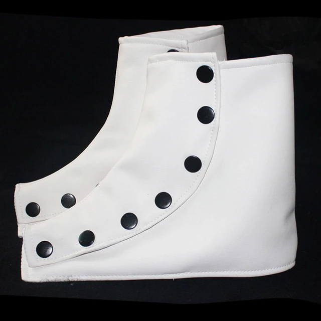 Shoes Boots White spats cover Michael 45 degree for Jackson s Performance Smooth Criminal Show Party Customes AliExpress 200000532