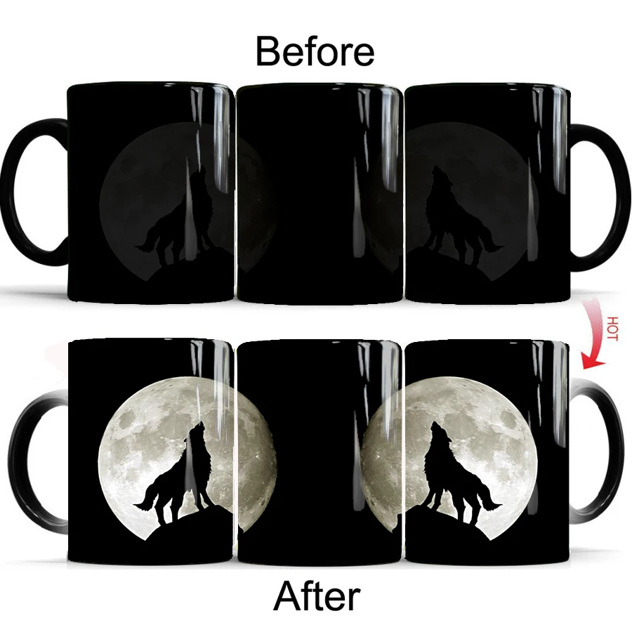 

Кружка wolf tiger panth, креативные кофейные кружки, кружка меняющая цвет, кружка для мужа, кружка на день рождения, лучший подарок для ваших друзей