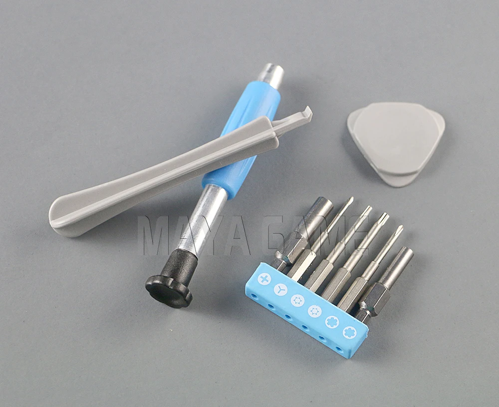 Blue Universalไขควงชุดปลดล็อกชุดเต็มTri-Wingไขควงชุดซ่อมเครื่องมือสำหรับNintend Switch/ SNES/ DS/3Dsxl/Psp