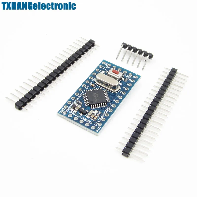 Pro Mini atmega328 Mini ATMEGA328P 5V 16MHz 모듈 (수정 발진기 핀 포함) Arduino Nano 용 ATMEGA128 교체