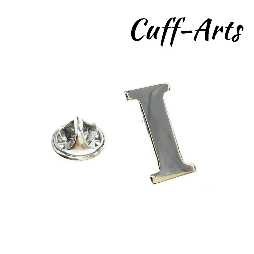 Cuffarts A-Z خطابات طية صدر السترة دبوس 2018 الأبجدية دبوس شارة بأشكال الرجال بروش مجوهرات التلبيب دبابيس للنساء أو الرجال P10016