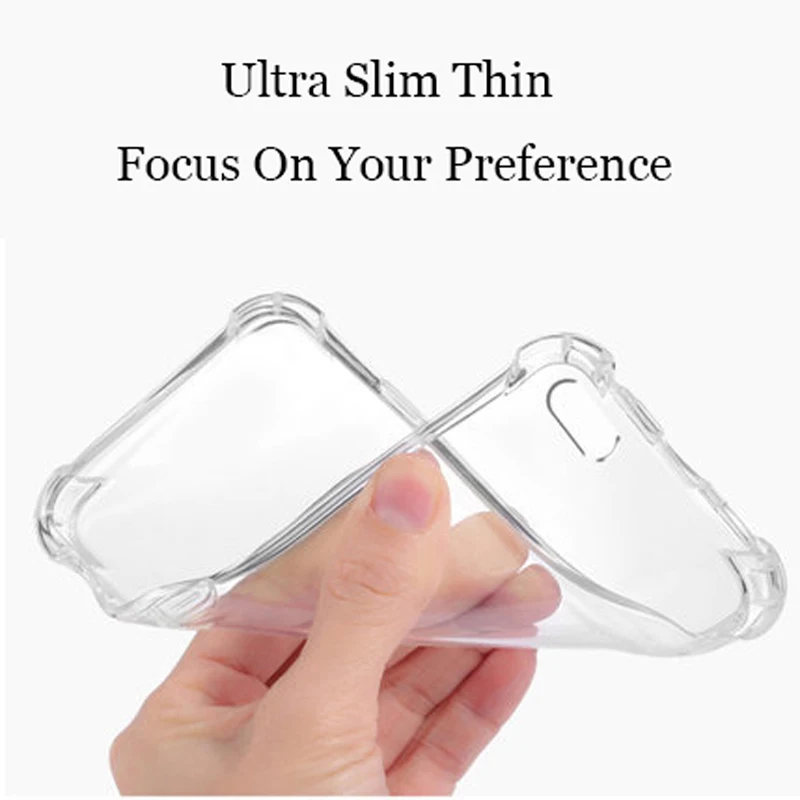 For Huawei Mate 8 Air Cushion Case Clear Crystal Soft Silicone TPU Shockproof Full Protection Phone Cover For Huawei Mate8  Case