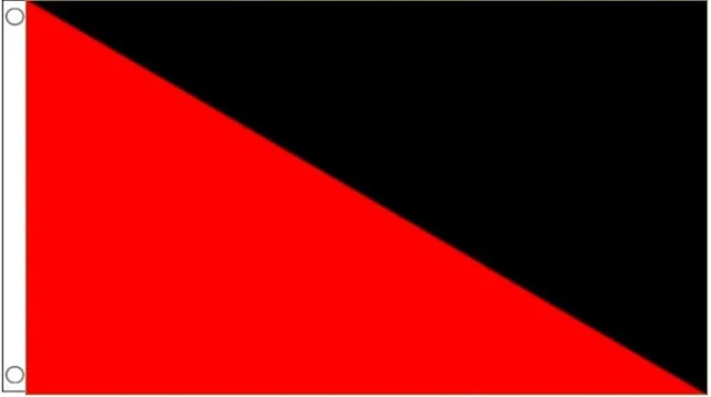 3x5ft Anarchy Anarcho flag with Communism Anarcho Syndicalism Flag with two grommets