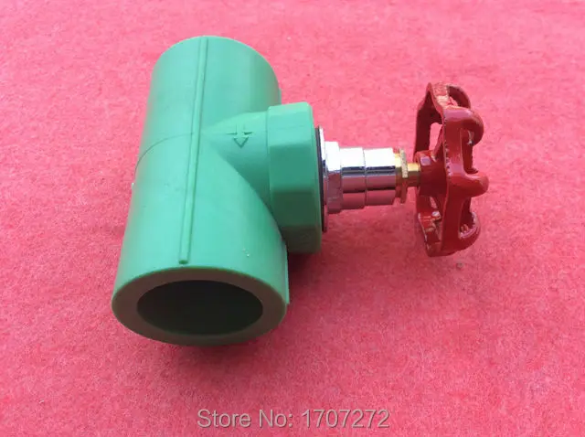 

Free shipping Color Green Quality Enviromental Friendly PPR stop valve in Size DN32 for Irrigation water pipeline