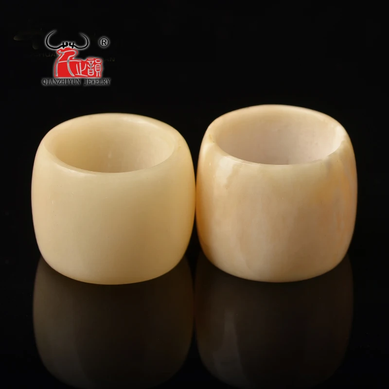 Natural retro yak bone ring, make old color ring pendant DIY bodhi beads.