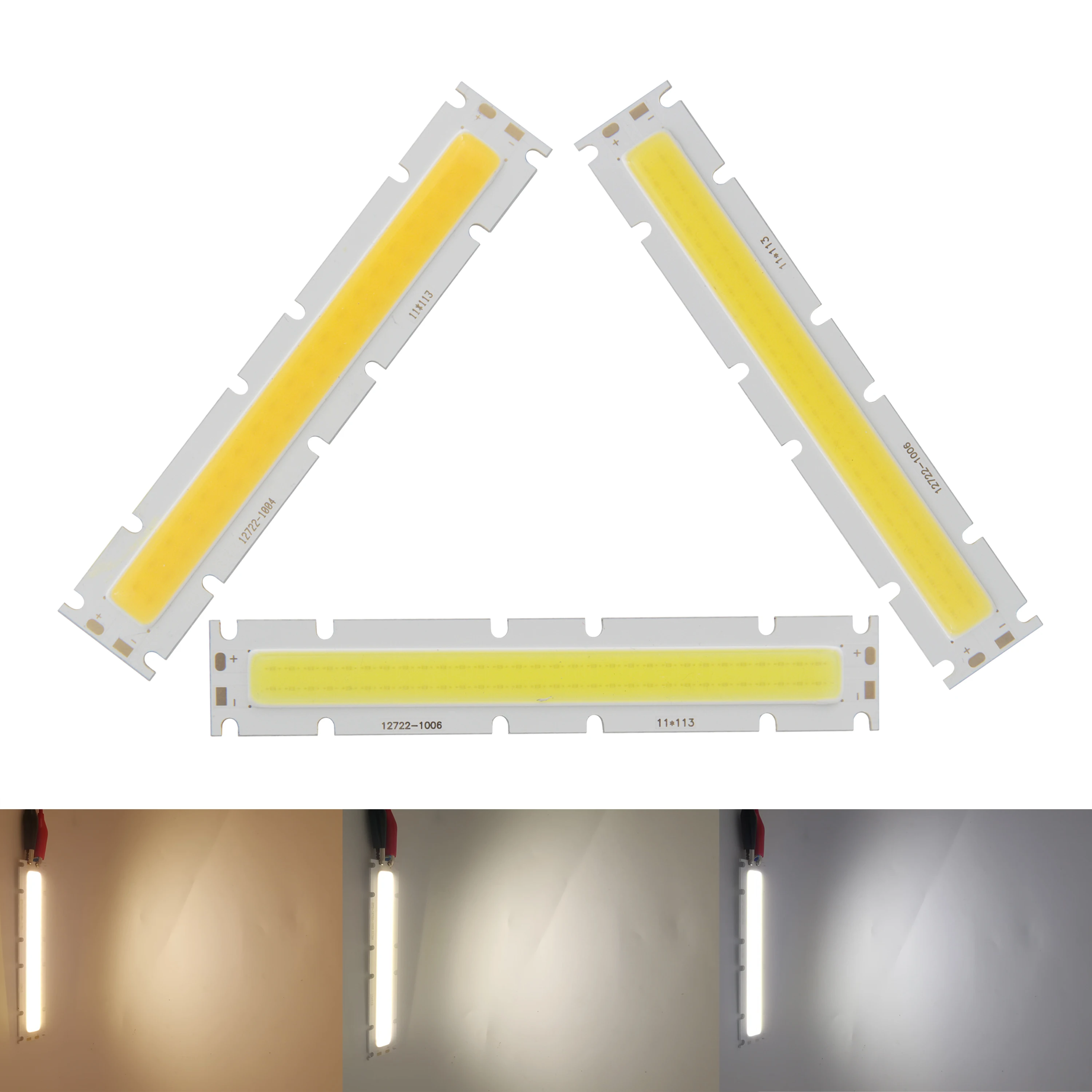 10pcs OEM ODM LED COB Strip 127mm 22mm High Power Light Source COB Module 20W 30W 40W lamp for Out Door Downlight