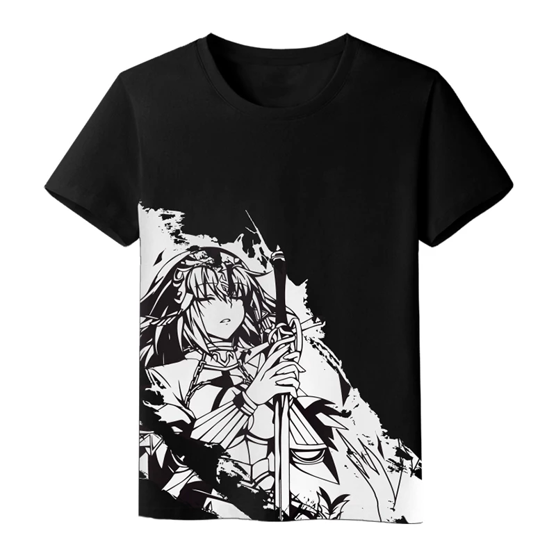 MGFHOME Anime JK Fate Apocrypha Impression T-Shirt Ruler Joan of Arc Cosplay Tops Tee Short Sleeve Jeanne d'Arc Shirt t shirt