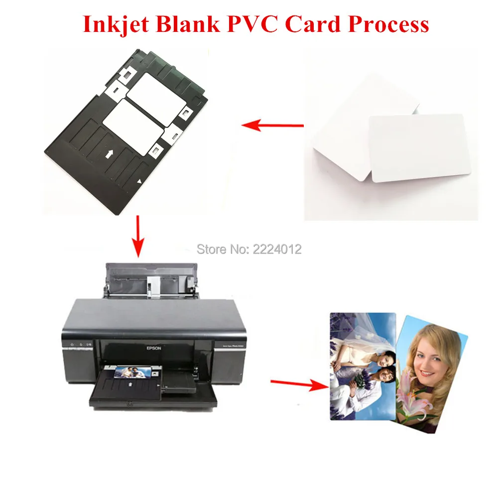 230pcs Premium Waterproof Blank White PVC Inkjet Printable Card ( No chip ) Double Side Printing for All Inkjet Printers