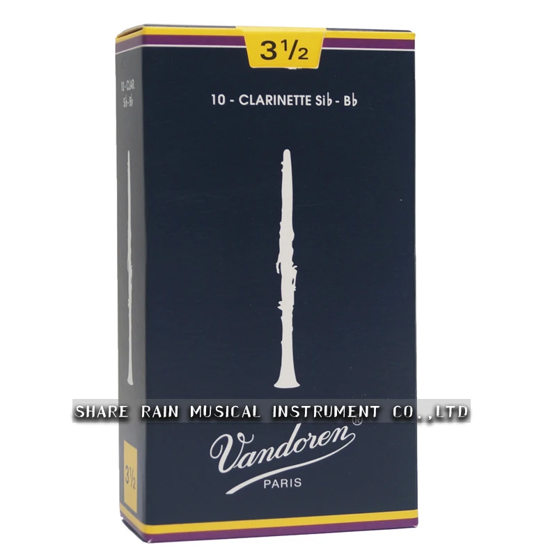 FRANCE Original Vandoren Traditional Bb Clarinet blue box Reeds / Reed for Clarinet Strength 2.0# 2.5 # 3.0# 3.5# Box of 10