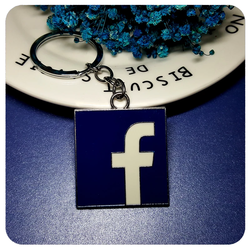 GRANDBLING Keychain Souvenir Gift to Facebook Fans Key Ring Bag Pendant