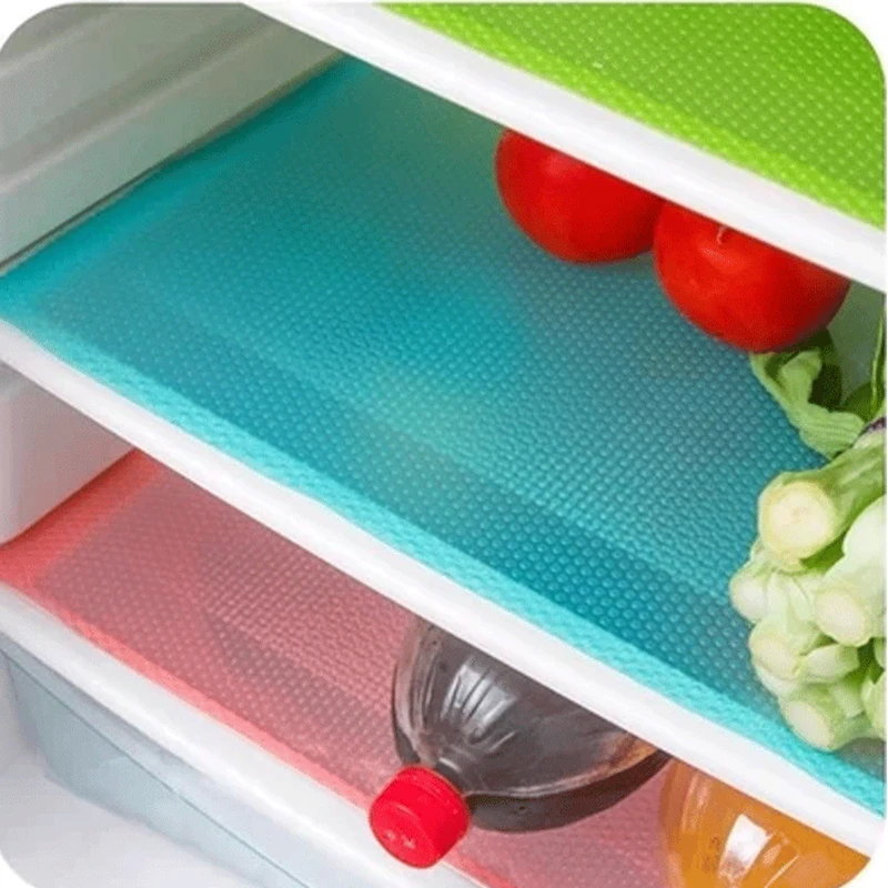 4 Pcs or 1PC Eco-Friendly Refrigerator Waterproof Pads Antibacterial Antifouling Mildew Anti Frost Moisture Absorption Pad