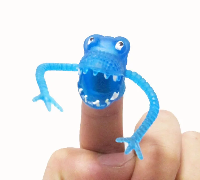 3 pcs/bag Hot sale Dinosaur  Finger Puppet interesting Toys for Telling Stories Halloween kids Funny  Gift Party Role Play