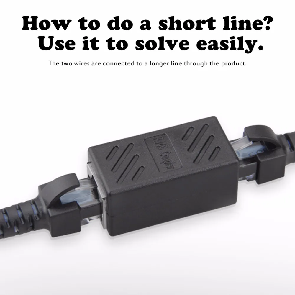 Connecteur RJ45 Cat7/6/5e adaptateur Ethernet 8P8C câble d'extension d'extension réseau pour câble Ethernet femelle à femelle