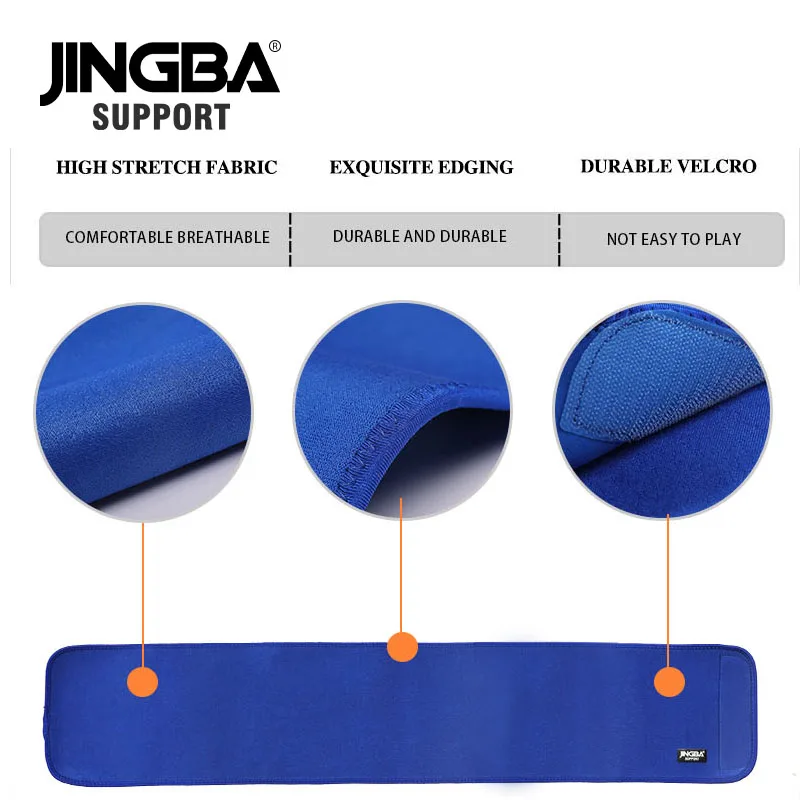 JINGBA SUPPORT Professional Adjustable Waist trimmer Slim fit Abdominal Waist sweat belt Waist back support belt Fitness