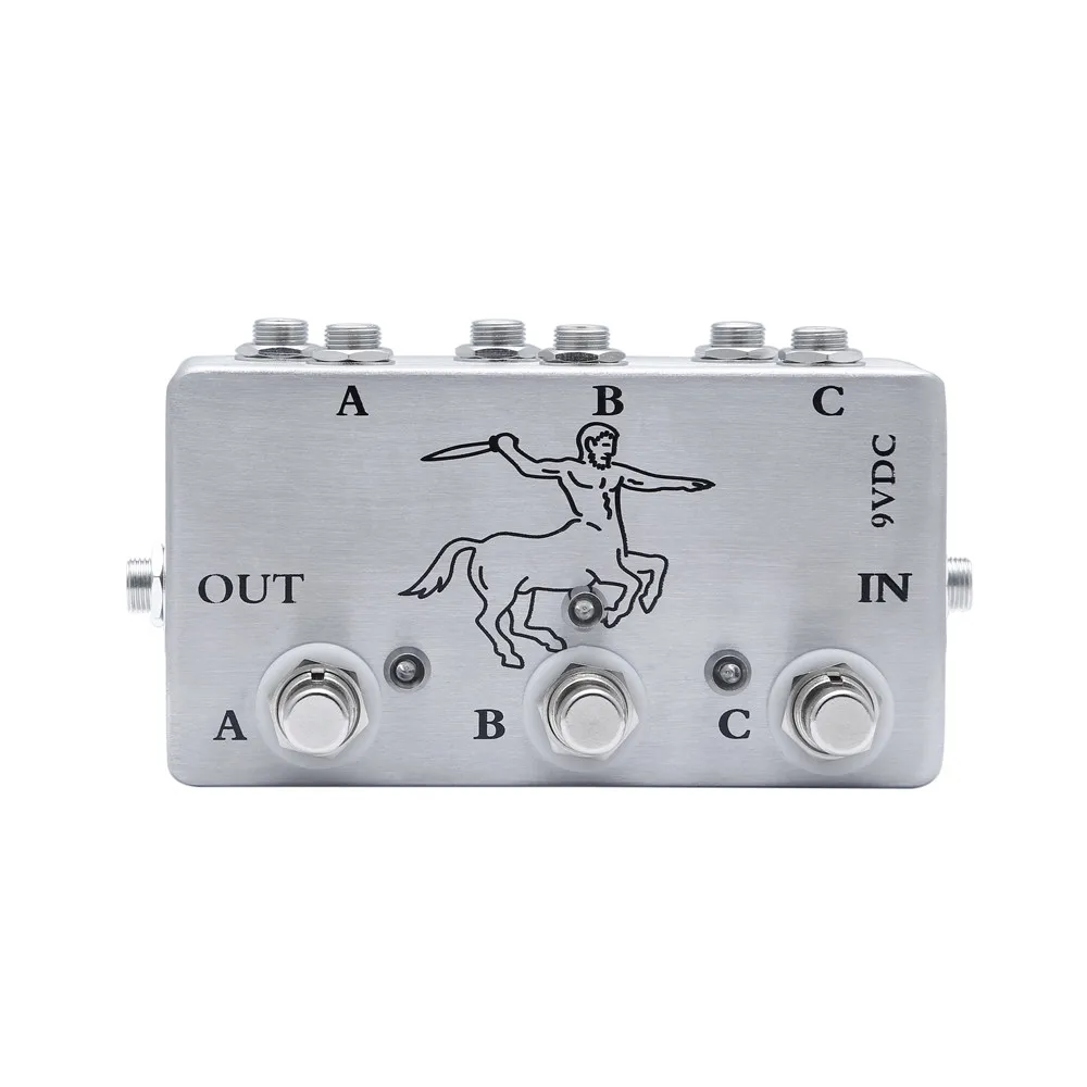 

Handmade Silver Color Switch Box Guitarra Pedals Effects 3 Looper Station Pedal For Electric Guitar Accessory