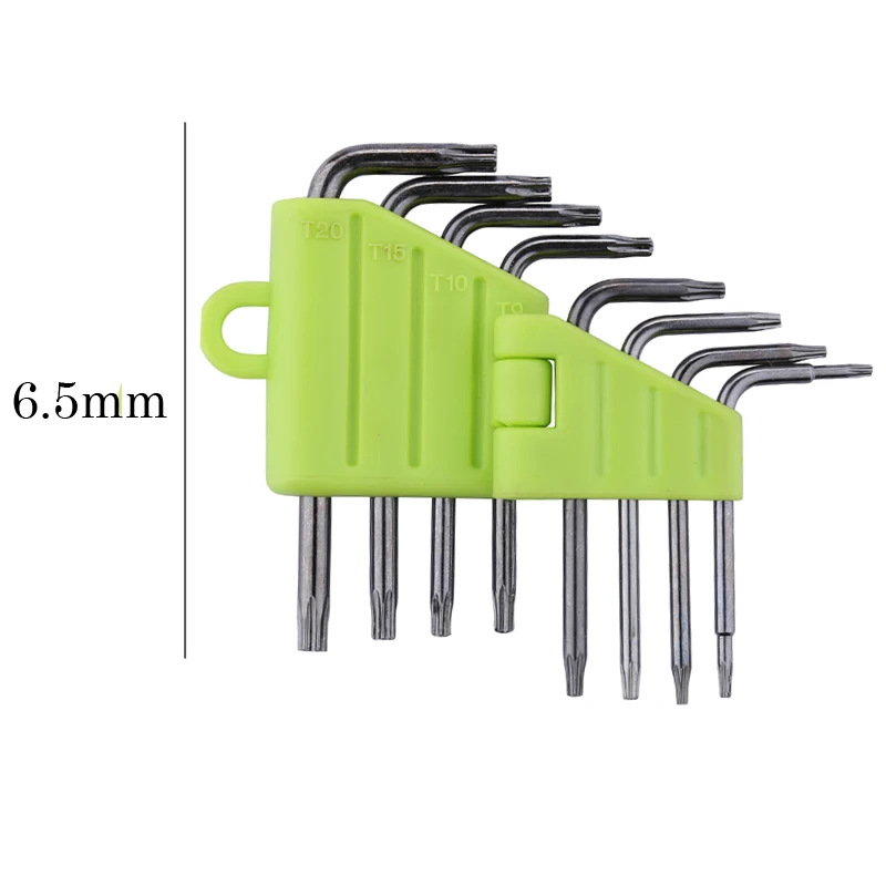 Imagem -03 - Estrela Torx Chave Conjunto t5 t6 t7 t8 t9 T10 T15 T20 Caixa Final Chave de Fenda Bits Ferramentas Manuais Profissionais Peças