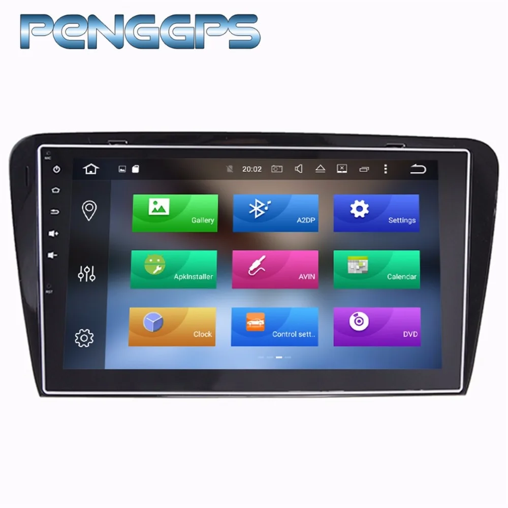 2 Din DVD Player Android 8.1 Car Radio for Skoda Octavia 2014-2017 GPS Navigation Octa Core 1024*600 IPS Screen WIFI Headunit