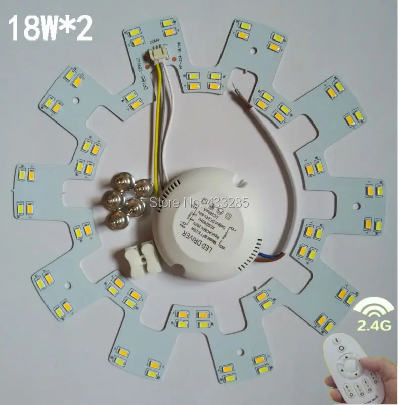 2014 NEW! 12W 18W 24W 2.4g rf touch remote control led ceiling panel 5630smd led lamp non-polar dimming color temperature