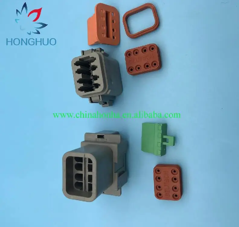 

5 pcs DT04-8P DT06-8S Kit forDeutsch DTseries 8 Pin Waterproof Electrical Wire Connector plug Kit 22-16AWG